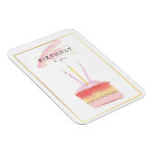 Elegante Gouden Frame Verjaardagstaartpunt Magneet (Rechterzijde)