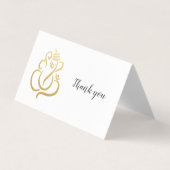 Elegante Gouden Ganesh / Indiase God Kaart (Voorkant)