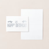 Elegante gouden gelukkige verjaardagsballonnen folie kaarten (Display)