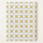 Elegante Gouden Geometrische Weekplanner Planner (Achterkant)