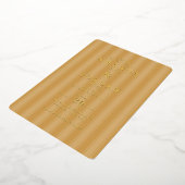 Elegante gouden gestreepte uitnodigingen (Gedraaid)