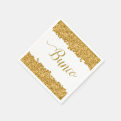 Elegante gouden Girly Bunco Party Servet (Hoek)