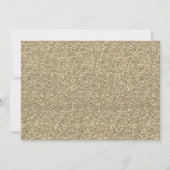Elegante gouden glans, lijst bruiloft kaart (Achterkant)