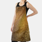 Elegante gouden glanzende lederen textuur schort (Insitu)