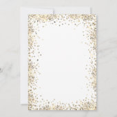 Elegante Gouden Glitter 50e bruiloft Jubileum Kaart (Achterkant)