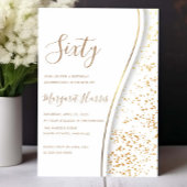 Elegante gouden glitter 60ste verjaardag kaart