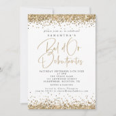 Elegante Gouden Glitter Bal D of Debutantes Party Kaart (Voorkant)