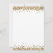 Elegante Gouden Glitter Bal D of Debutantes Party Kaart (Achterkant)
