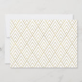 Elegante gouden glitter bruiloft wijzig datum save the date (Achterkant)