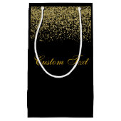 Elegante gouden glitter Confetti bruiloft Klein Cadeauzakje (Voorkant)