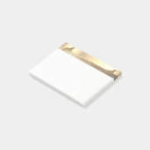 Elegante Gouden Glitter Eenhoorn -Persoonlijk Post-it® Notes (Schuin)