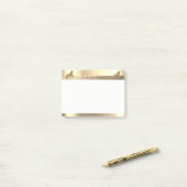 Elegante Gouden Glitter Eenhoorn, Streep -Persoonl Post-it® Notes (Op bureau)
