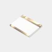 Elegante Gouden Glitter Eenhoorn, Streep -Persoonl Post-it® Notes (Schuin)