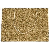 Elegante Gouden Glitter Glans Groot Cadeauzakje (Voorkant)