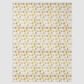Elegante gouden glitter kerst iconen tissuepapier (Voorkant)