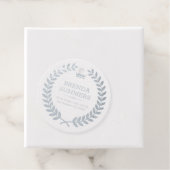 Elegante gouden glitter laurierkrans bedankjes labels (Met doos)