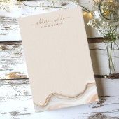 Elegante Gouden Glitter Marmer Agate Moderne Chic Post-it® Notes