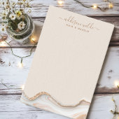 Elegante Gouden Glitter Marmer Agate Moderne Chic Post-it® Notes