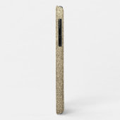 Elegante Gouden Glitter Monogram Bling Case-Mate iPhone Case (Achterkant/links)