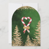 Elegante Gouden Glitter Pine Gouden Glitter Corpor Kaart (Achterkant)