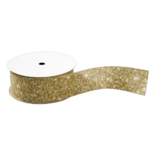 Elegante Gouden Glitter Sparkle Glam Grosgrain Lint