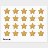 Elegante gouden glitter ster Sticker (Vel)