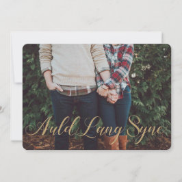 Elegante gouden glitter stijl Auld Lang Syne