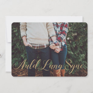 Elegante gouden glitter stijl Auld Lang Syne