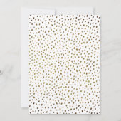 Elegante gouden glitter verjaardagsfoto bedankkaart (Achterkant)