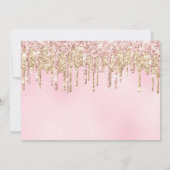 Elegante gouden glitter verpleegkundige pinning ce kaart (Achterkant)