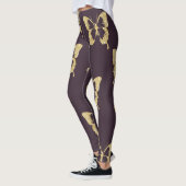 Elegante gouden glitter vlinder leggings (Links)