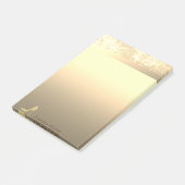Elegante gouden glitterschoen met hoge hak - Geper Post-it® Notes (Schuin)