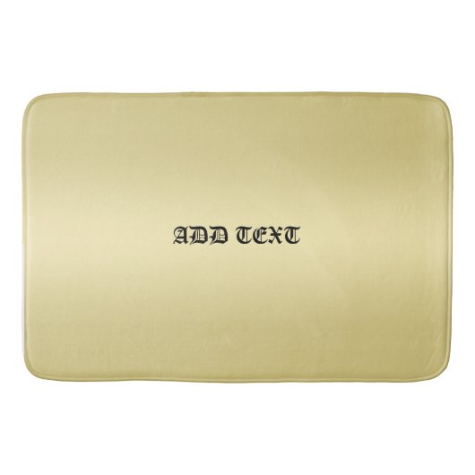 Elegante Gouden Gradiënt Monogram Gepersonaliseerd Badmat (Voorkant)