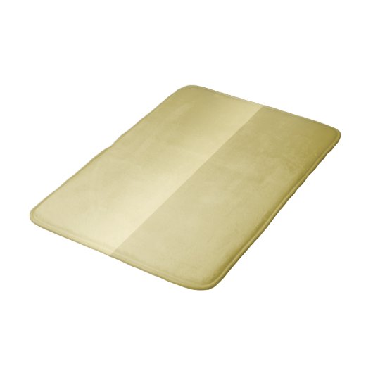 Elegante Gouden Gradiënt Monogram Gepersonaliseerd Badmat (Gekanteld)