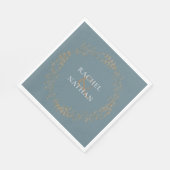 Elegante gouden guirlande servet (Hoek)