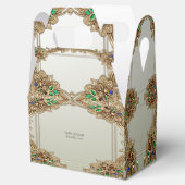 Elegante gouden gunstbox bedankdoosjes (Geopend)