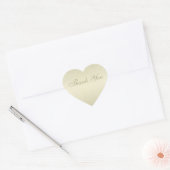 Elegante gouden hart bruiloft dank u hart sticker (Envelop)