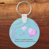 Elegante Gouden Hart Liefdeskunst | Sleutelhanger (Voorkant)