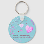 Elegante Gouden Hart Liefdeskunst | Sleutelhanger (Achterkant)