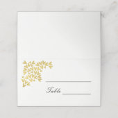 Elegante gouden harten | Trouwplaatskaarten Plaatskaartje (Buitenkant ongevouwen)