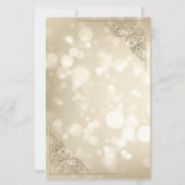 Elegante Gouden Hartjes Frame Bokeh (Achterkant)
