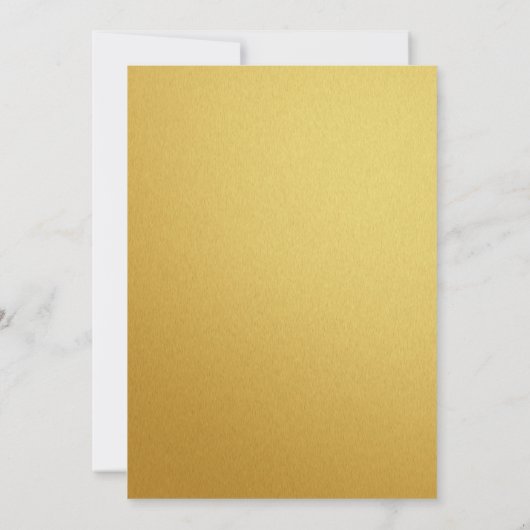 Elegante Gouden Hawaïaanse Hibiscus Huwelijks Wijs Aankondiging (Achterkant)