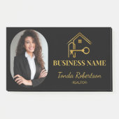 Elegante Gouden Huissleutel Professionele Makelaar Post-it® Notes (Voorkant)