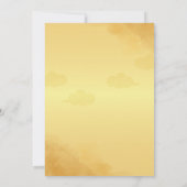 Elegante gouden huwelijksuitnodiging -  Des Kaart (Achterkant)