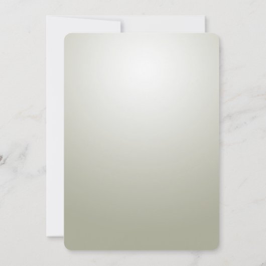 Elegante gouden  huwelijksuitnodiging kaart (Achterkant)