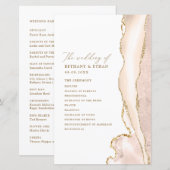 Elegante Gouden Ivoren Agaat Huwelijk (Voorkant / Achterkant)