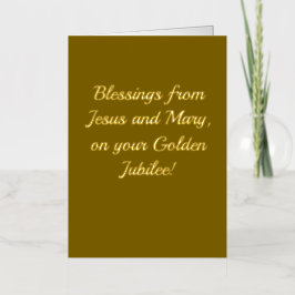 Elegante, gouden jubileum Kaart