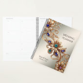 Elegante gouden juweel bloemen planner (Display)