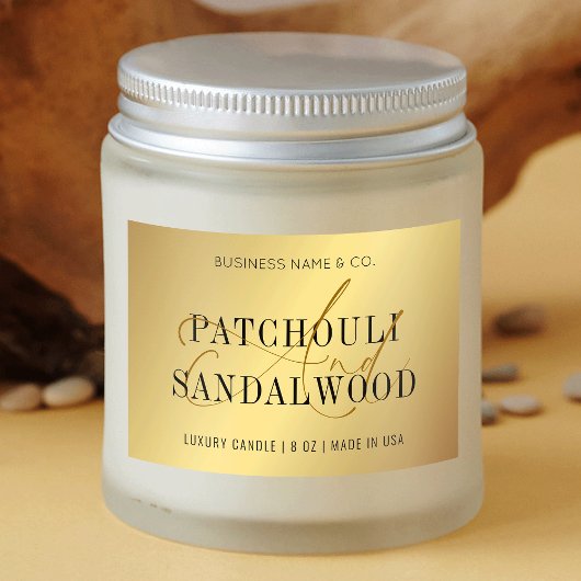 Elegante gouden kaarsen pot Product Verpakking Lab Voedselcontainer Etiket