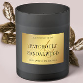 Elegante gouden kaarsen pot Product Verpakking Lab Voedselcontainer Etiket